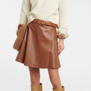 Polo Ralph Lauren Lamb Leather Skirt NWT | Size 6